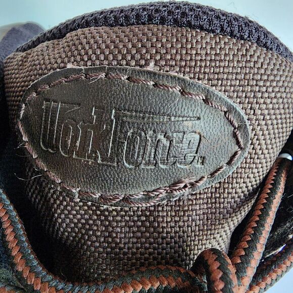 WorkForce Steel Toe Work Boots Mens Size 11 Oil Resistant Slip Resistant Brown - Picture 7 of 12